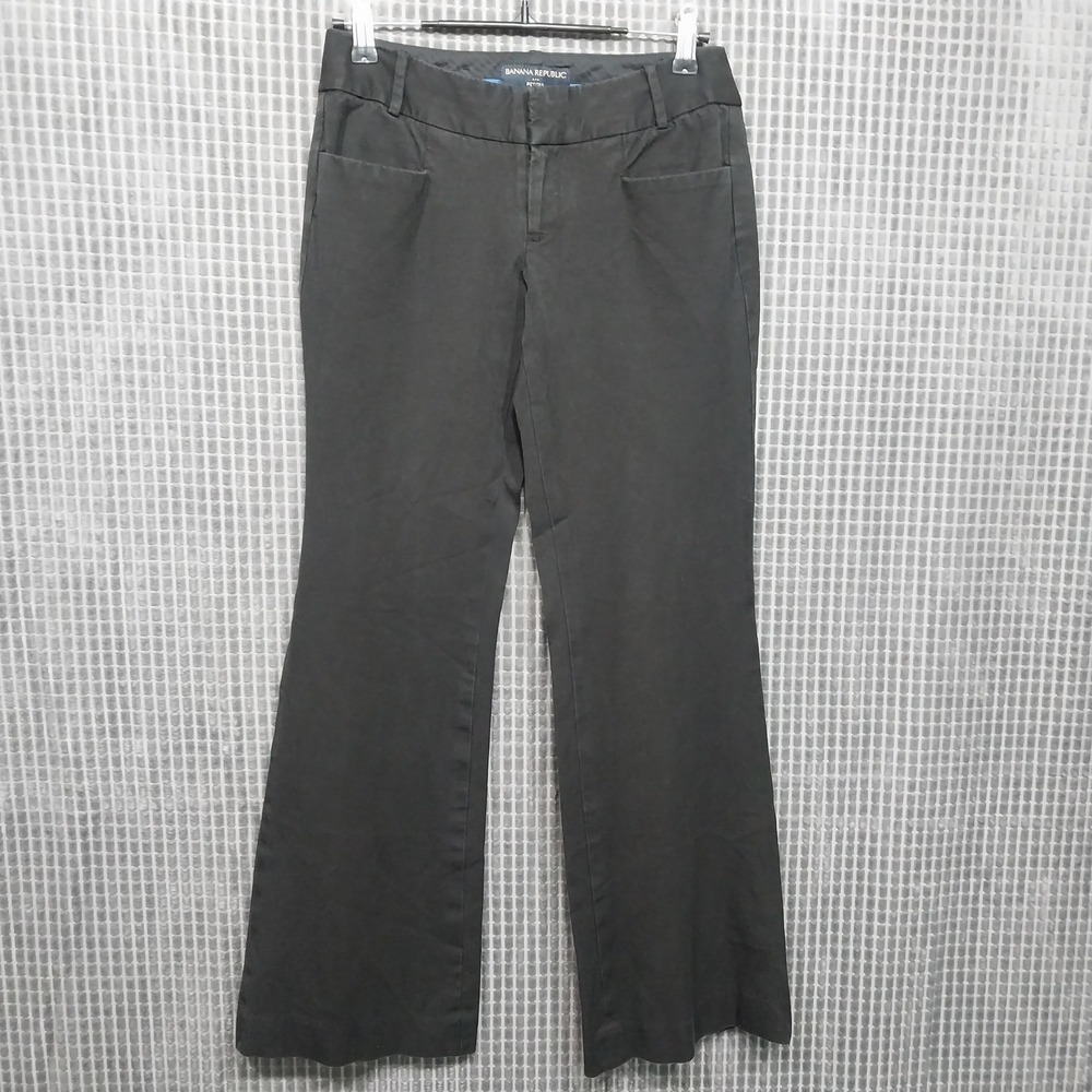 Banana Republic Womens Trousers Martin Fit‎ Bootcut 00P Black